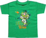 Toy Story Buzz Galaxy Defender Green Toddler Shirt