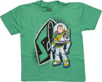Toy Story Buzz Lightyear Logo Green Juvenile Shirt