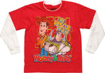 Toy Story Red Rescue Team White Long Sleeve Juvenile T Shirt