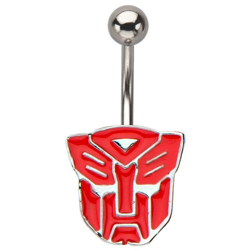 Transformers Autobot Die Cut Belly Ring