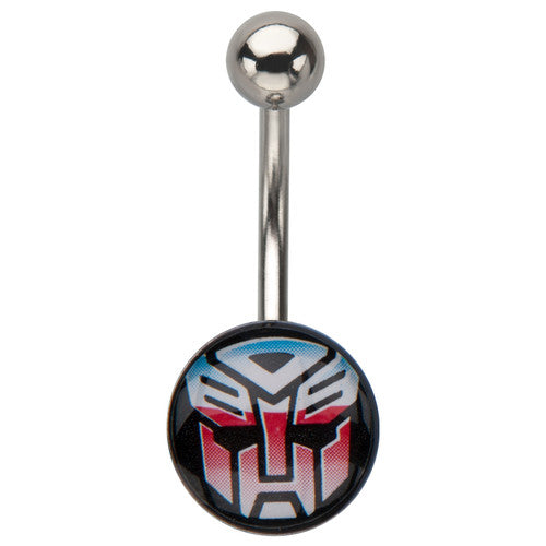 Transformers Autobot Logo Belly Ring