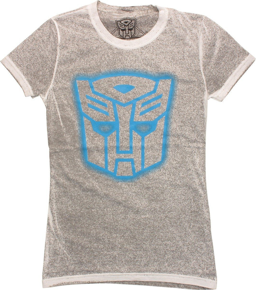 Transformers Autobot Stencil Distressed Baby Tee
