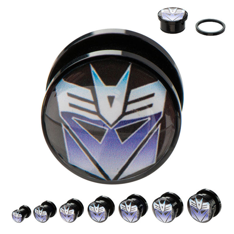 Transformers Decepticon Acrylic Plugs
