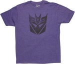 Transformers Decepticon Logo Stencil T Shirt Sheer