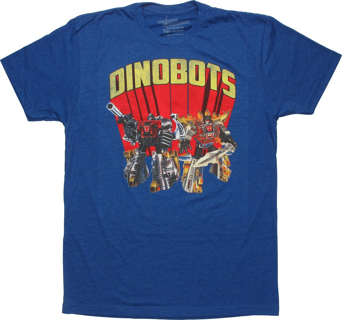 Transformers Dinobots Royal Blue T-Shirt Sheer
