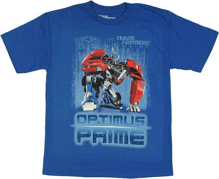 Transformers Prime Optimus Kneel Youth T Shirt