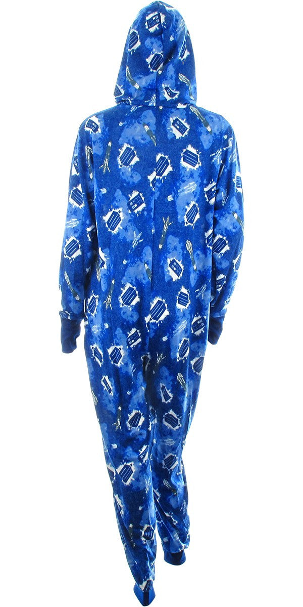 Doctor Who Tardis Galaxy Hooded Union Suit