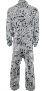 Marvel Vintage Comic Strip Collage Union Suit