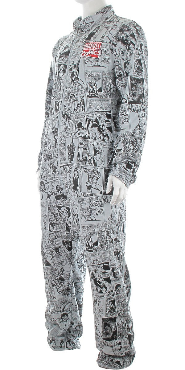 Marvel Vintage Comic Strip Collage Union Suit