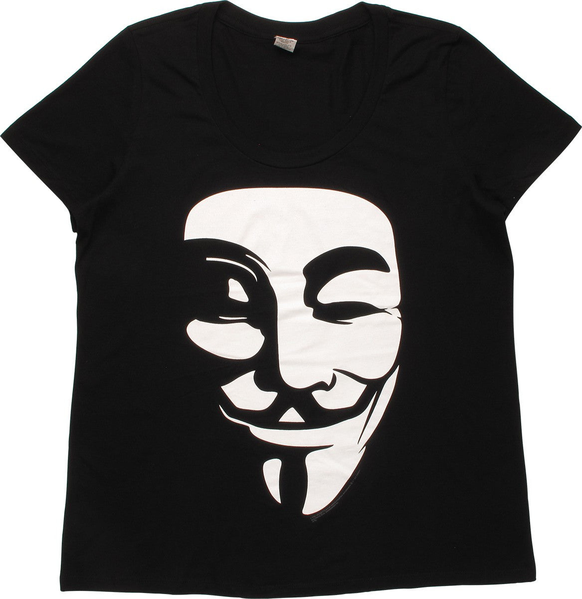 V for Vendetta White Mask Ladies T-Shirt