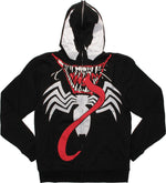 Venom Deluxe Suit Up Face Zip Hoodie