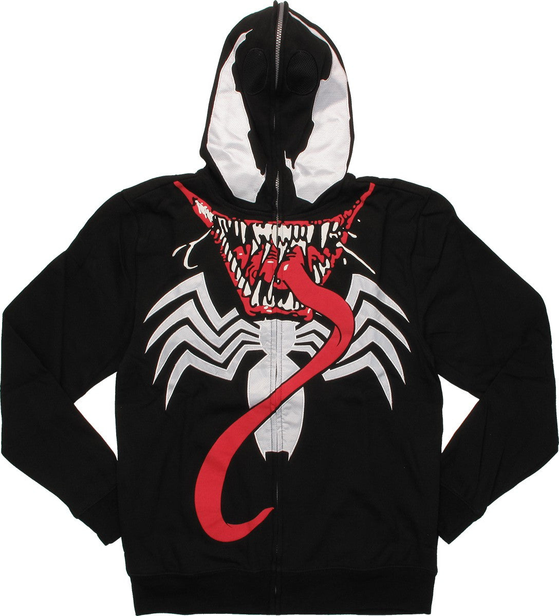 Venom Deluxe Suit Up Face Zip Hoodie