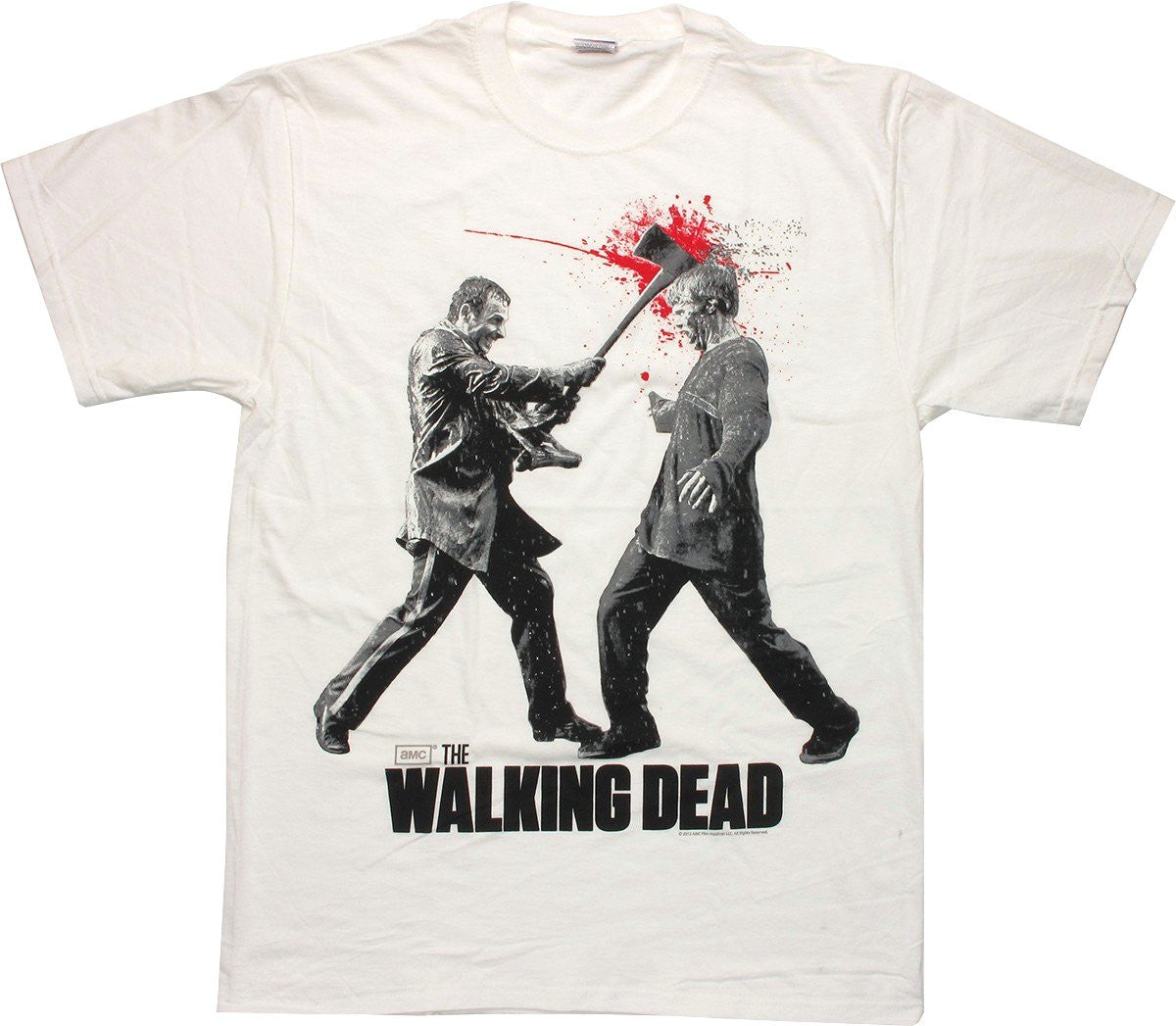 Walking Dead Axe Walker Head T Shirt