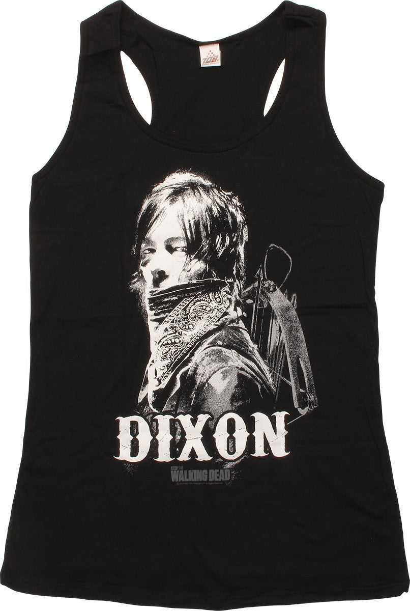 Walking Dead Bandana Dixon Womens Junior Tank Top