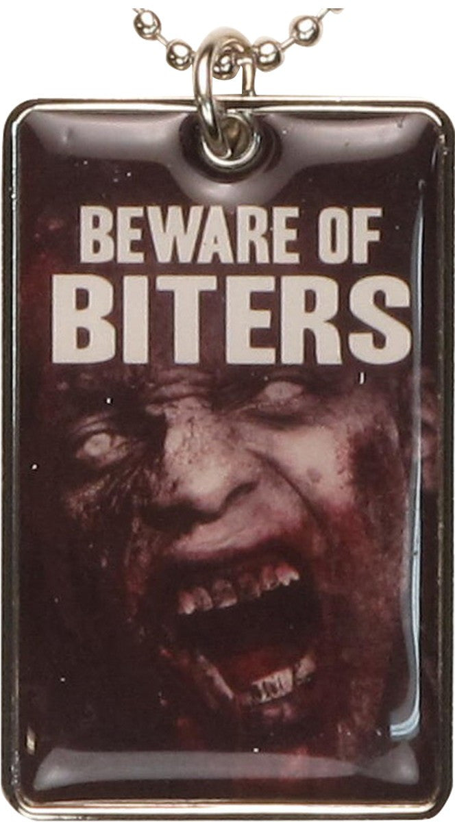 Walking Dead Beware of Biters Dog Tag