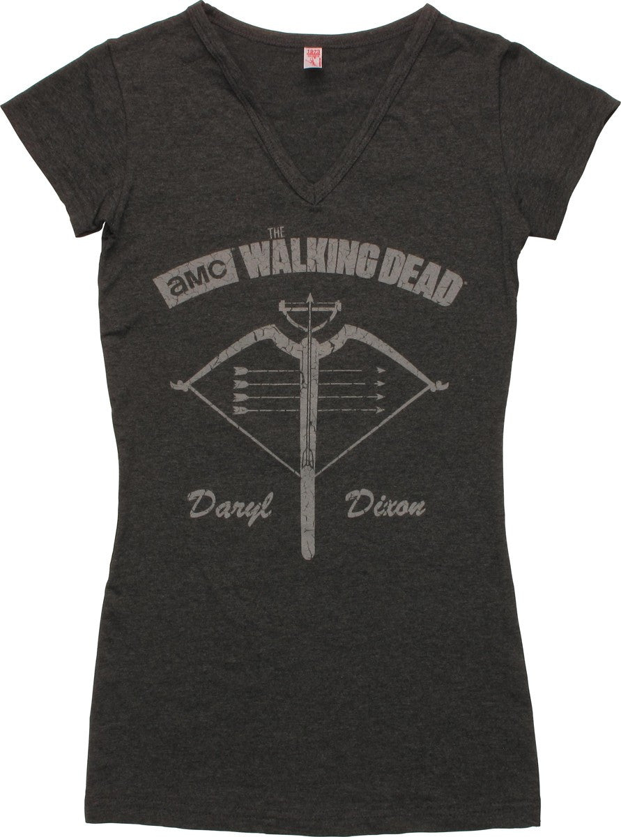 Walking Dead Crossbow V Neck Juniors Tunic Shirt