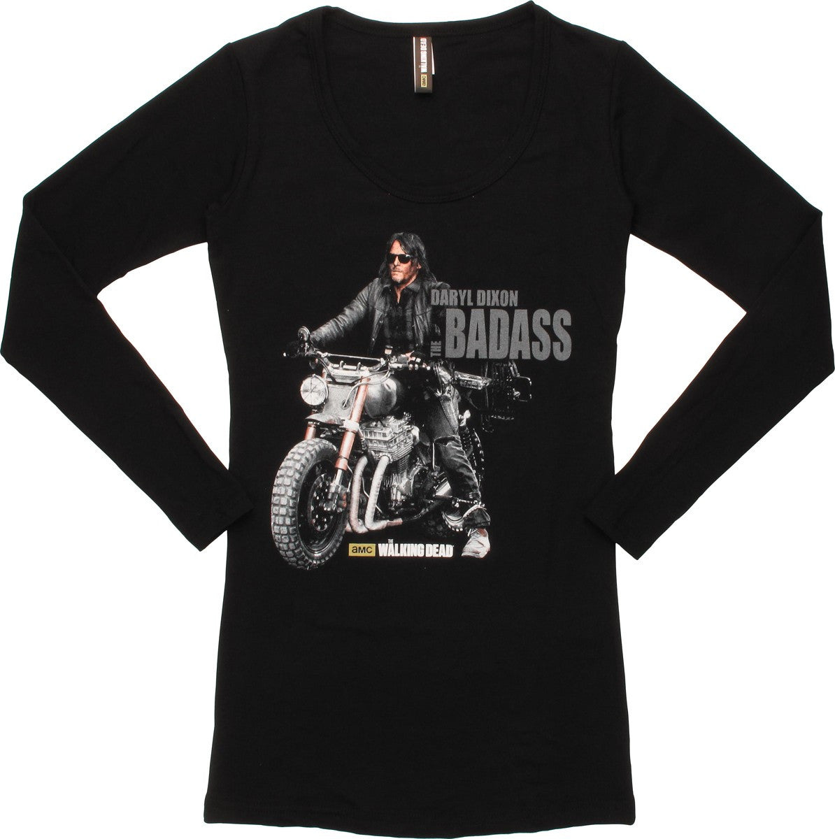 Walking Dead Daryl Badass LS Juniors Tunic Shirt