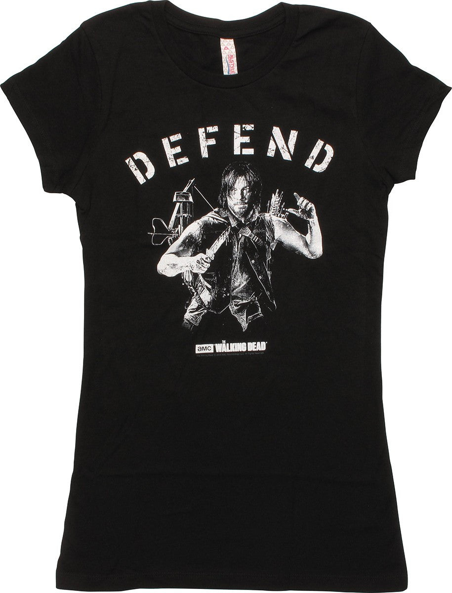 Walking Dead Daryl Defend Juniors T-Shirt