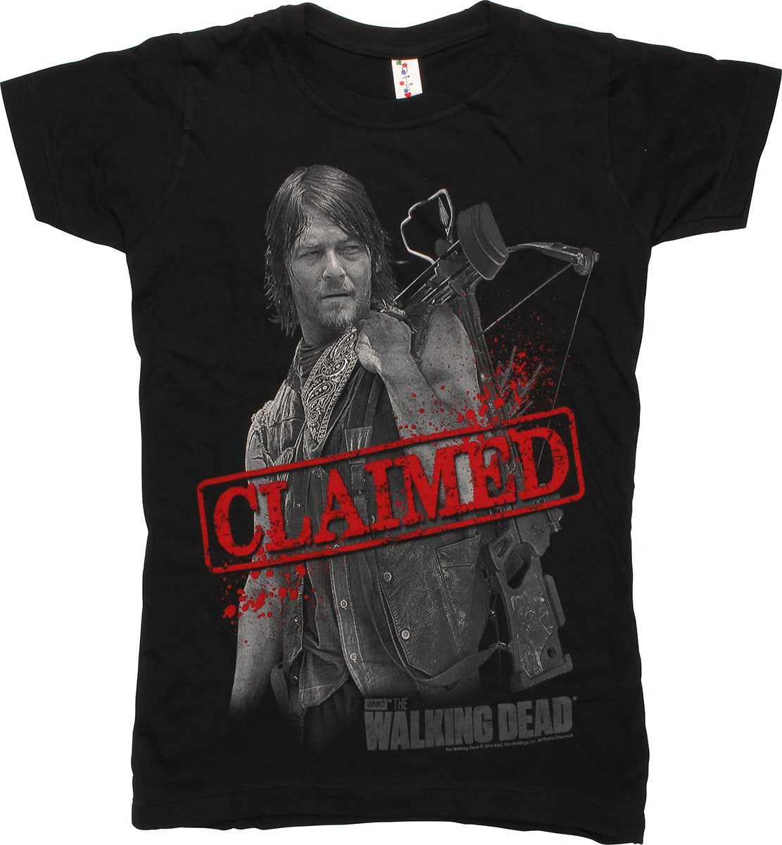 Walking Dead Daryl Dixon Claimed Juniors Tee
