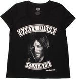 Walking Dead Daryl Dixon Claimed Ladies T-Shirt