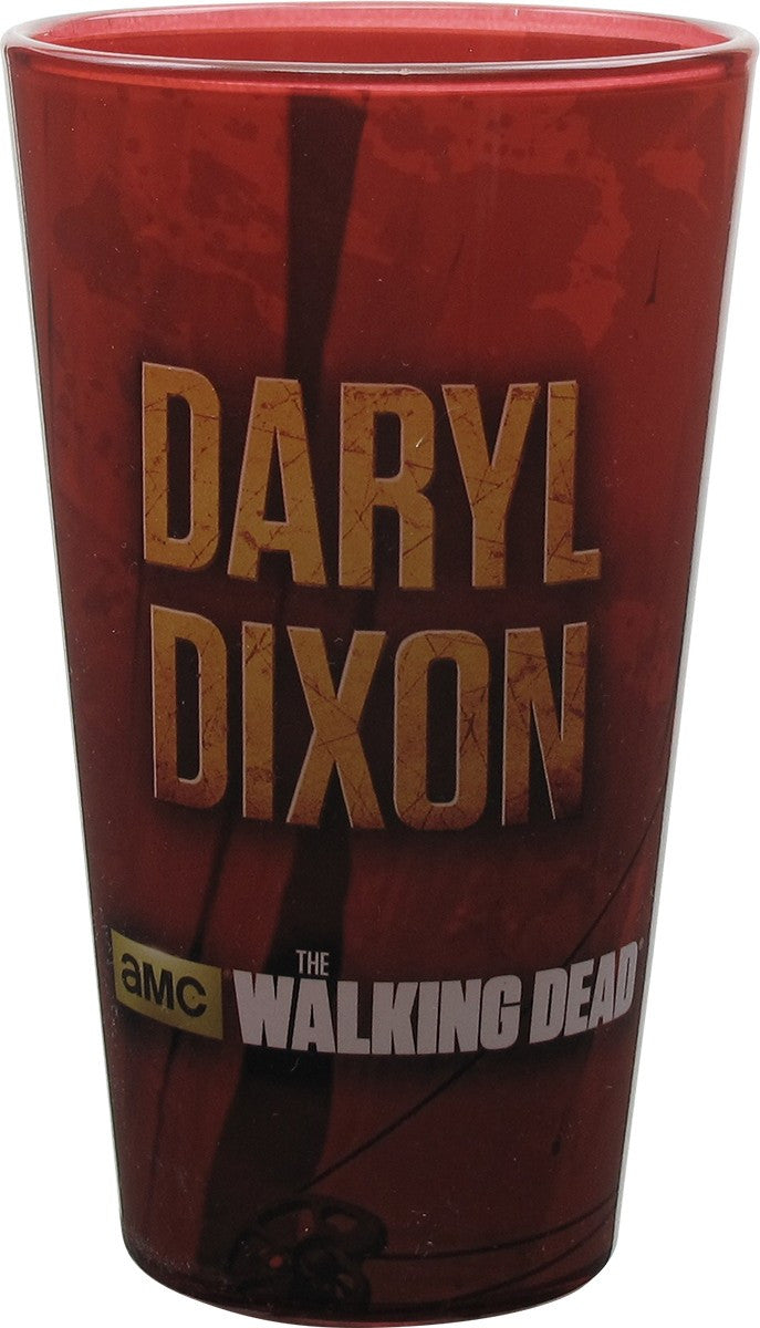 Walking Dead Daryl Dixon Red Pint Glass