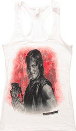 Walking Dead Daryl Mob Racer Tank Juniors T-Shirt