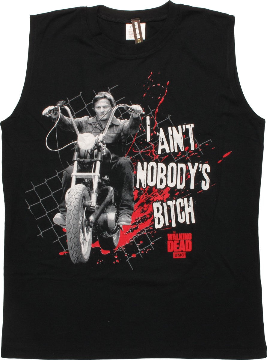 Walking Dead I Ain't Nobody's Bitch Muscle T-Shirt
