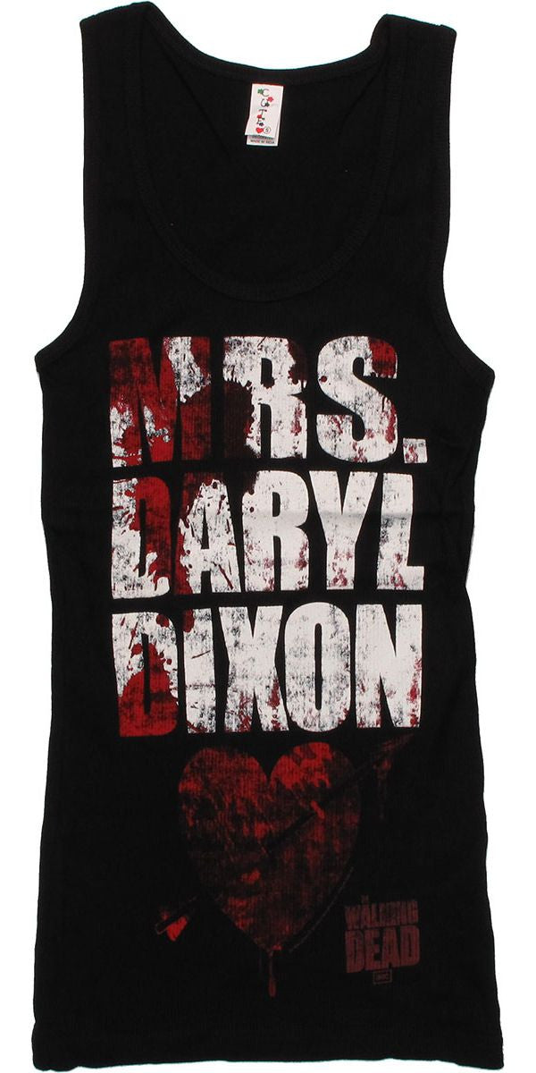 Walking Dead Mrs Daryl Dixon Junior Tank Top