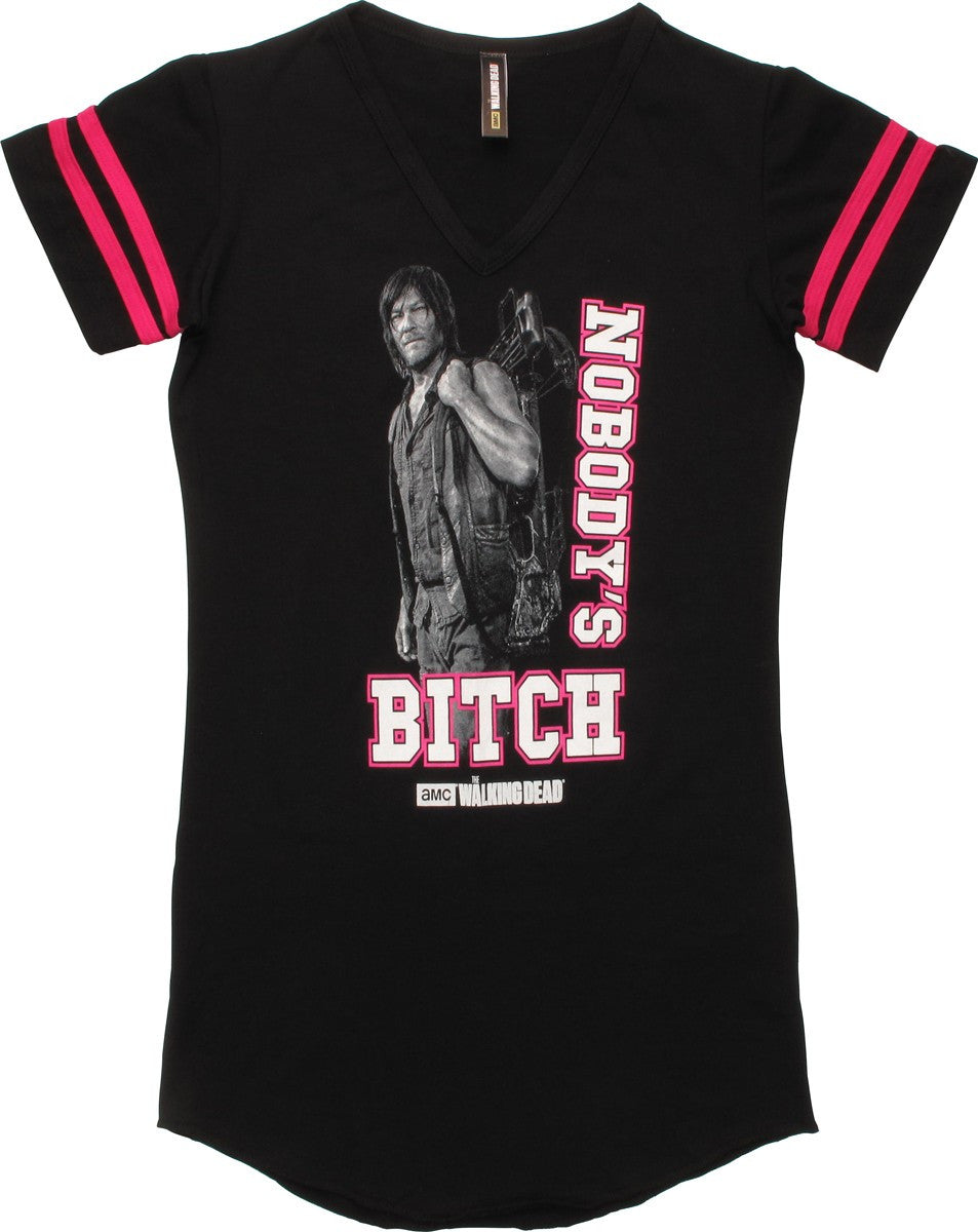 Walking Dead Nobody's Bitch Juniors Tunic Shirt