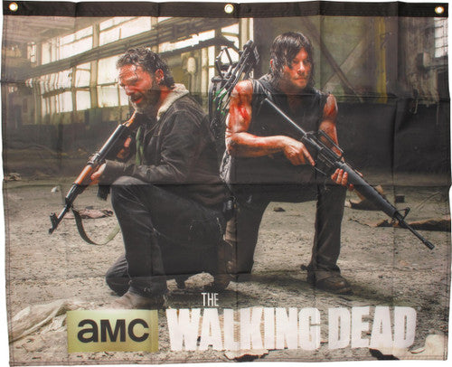 Walking Dead Rick and Daryl Banner Flag