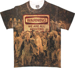 Walking Dead Warning Sublimated T-Shirt Sheer