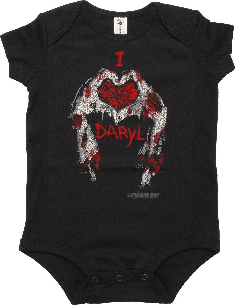 Walking Dead Zombie Hands Heart Snap Suit