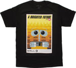 Wall E Brighter Future Poster T Shirt Sheer