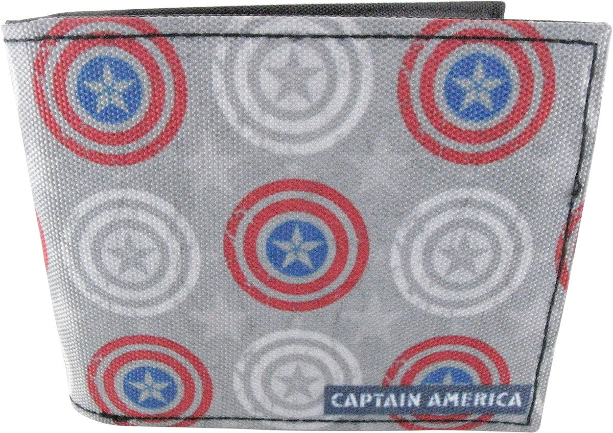 Captain America Shield Pattern Bi-Fold Wallet