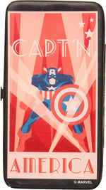 Captain America Art Deco Clutch Wallet