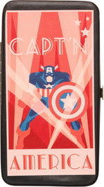 Captain America Art Deco Clutch Wallet