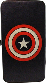Captain America Shield Logo Navy Clutch Wallet