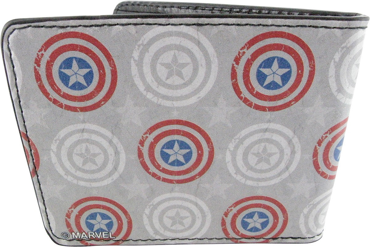 Captain America Shield Pattern Wallet