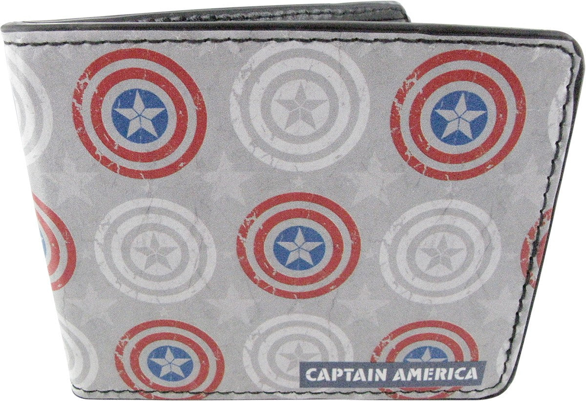 Captain America Shield Pattern Wallet