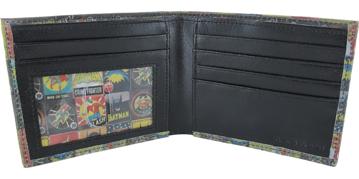 DC Comics Vintage Heroes Bi Fold Wallet