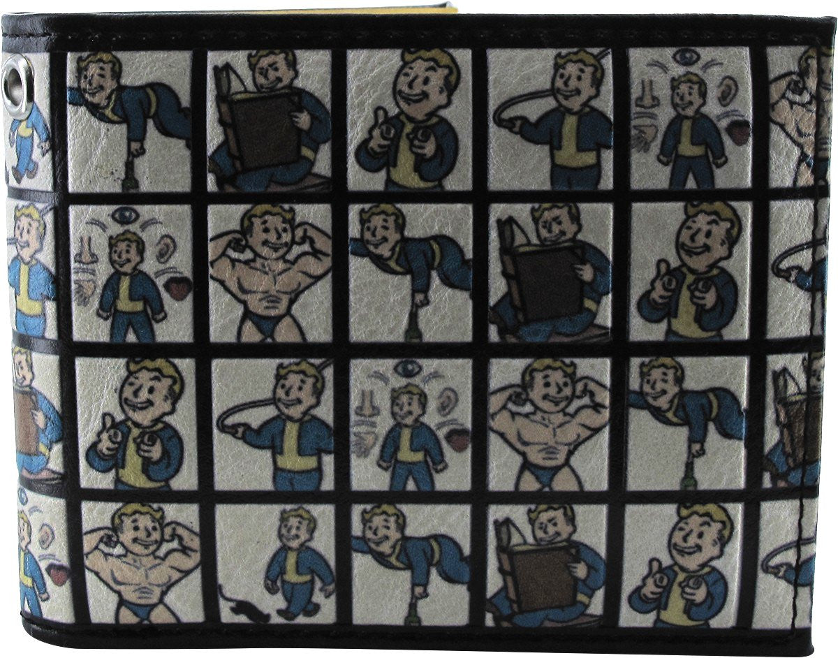 Fallout Vault Boy Squares Bi-Fold Wallet