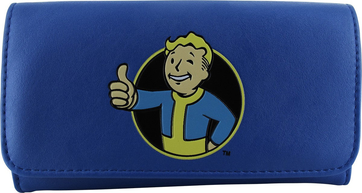 Fallout Vault Boy Tri-Fold Snap Clutch Wallet
