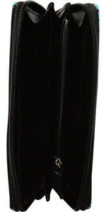 Little Mermaid Silhouette Shells Zip Clutch Wallet