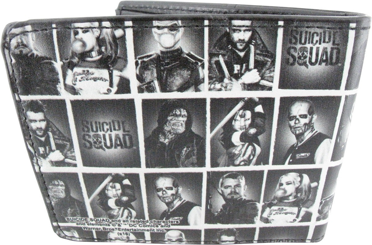 Suicide Squad Team Grid BW Wallet