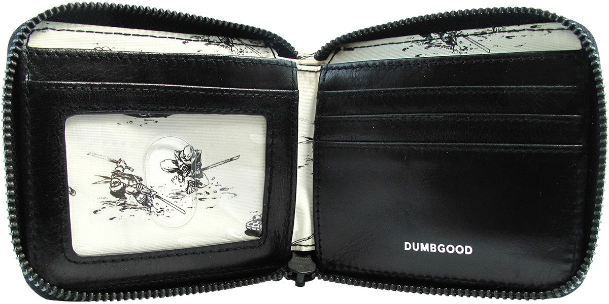 Ninja Turtles Leo Vs Foot Clan Zip Bi-Fold Wallet
