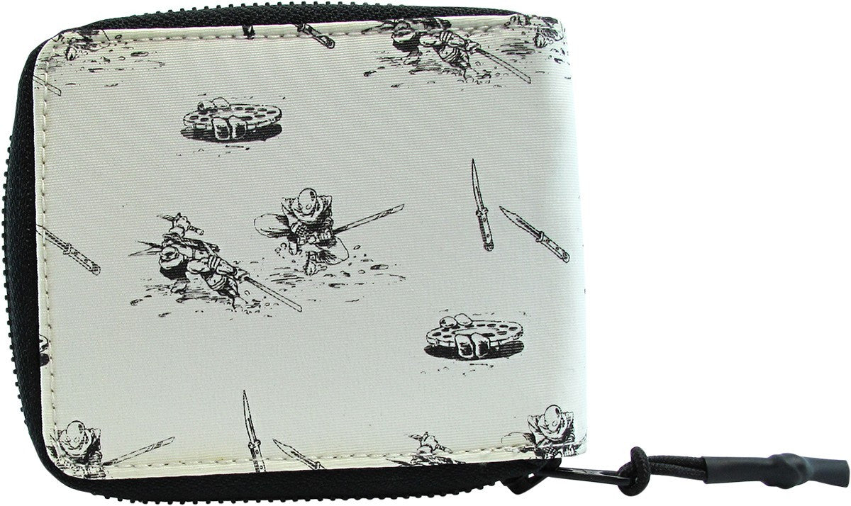 Ninja Turtles Leo Vs Foot Clan Zip Bi-Fold Wallet