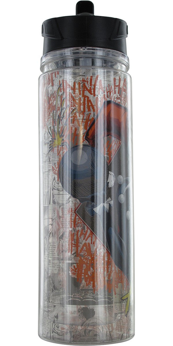 Harley Quinn Glitter Name Tritan Water Bottle