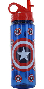 Captain America All Over Logos Water Bottle