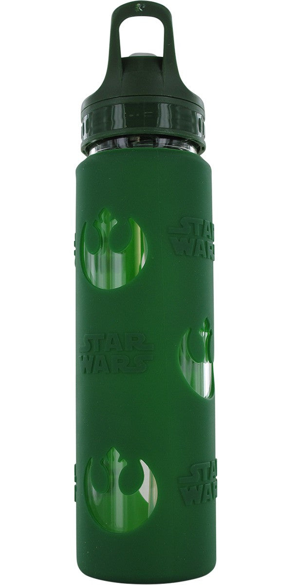 Star Wars Rebel Logo Glass Water Bottle