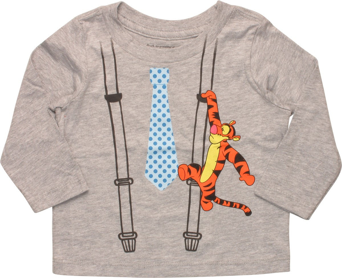 Winnie the Pooh Tigger Suspenders LS Infant Shirt